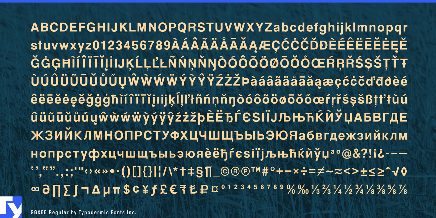 Przykład czcionki Ggx88 Bold Italic